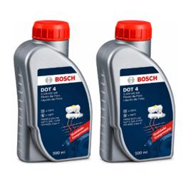 Kit 2 Fluído de Freio DOT 4 Bosch Original 500ml - 1 Litro