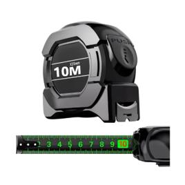 10 Metros Trena Profissional Fita Métrica Fluorescente Trava