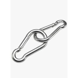 10 Mosquetão Aço 8cm 8x80 Suporta 230kg Academia Pilats Pet