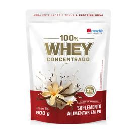 100% Whey Concentrado 900g Growth Supplements