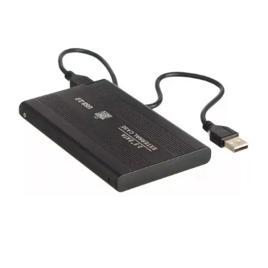 Hd Externo Portatil Slim 500gb + Cabo Usb Cor Preto