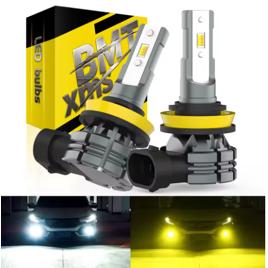 2 Peças Cor Dupla 9006 hb4 Canbus Led Lâmpadas De Nevoeiro h11 h8 9005 hb3 h10 9145 Led De Condução De Nevoeiro BMTxms
