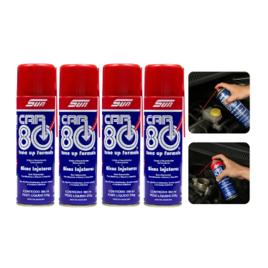 4 Descarbonizante Car 80 Spray 300ml Limpa Motor E Bico