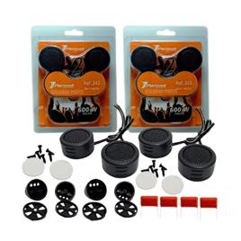 4 Mini Tweeter 600w Porta Coluna 4 Ohms Tweter + Capacitor