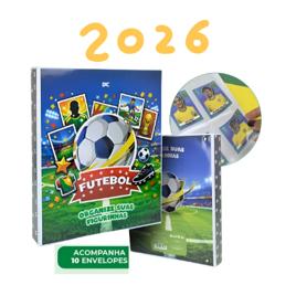 Álbum Para Figurinhas Futebol DAC Tipo Fichário 4 Argolas