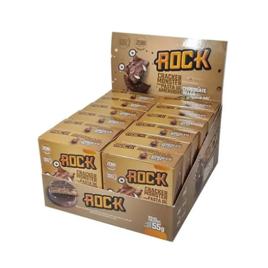 Alfajor Fit Whey Protein Rock Peanut Chocolate Belga Caixa 12un 55g