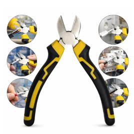 Alicate De Corte 6 Polegadas Profissional Cabo Emborrachado Ergonômico