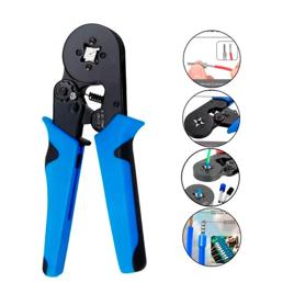 Alicate de Crimpar Profissional – 0,25 a 10mm², AWG 7-22, Ergonômico