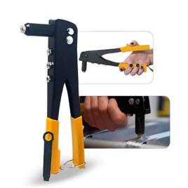 Alicate Rebitador Manual Profissional 4 Bicos Estrutura Aço 4