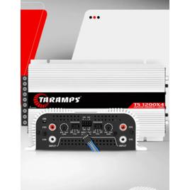 Amplificador Taramps TS 1200X4 1200W de Potência 4 Canais Estéreo para Som Automotivo