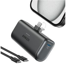 Anker Carregador Portátil, Nano Power Bank 5000mAh com Cabo USB-C Integrado