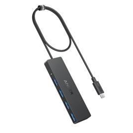 Anker Hub USB C, Hub USB 3.0 de 4 portas com transferência de dados de 5 Gbps, cabo estendido de 60 cm