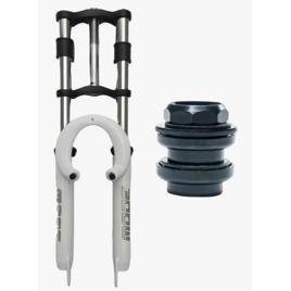 Garfo Amortecedor Aro 26 Mode Standard 21.1mm + Cx Direção Branco