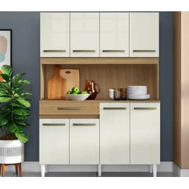 Armário de Cozinha Compacta Aramóveis Cleo 8 Portas