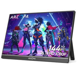Arzopa Z1FC 144hz Monitor Portátil Gamer - 16,1 polegadas 100%sRGB IPS FHD