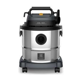 Aspirador água pó Electrolux função sopro compacto liquidos quimicos inox 1800W 20L total 15L util protetor termico GT20i
