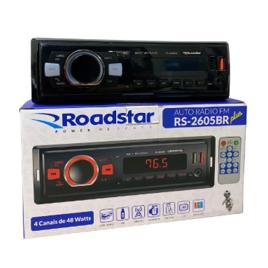 Auto Radio Mp3 Roadstar RS-2605BR PLUS bluetooh Rca Fm Sd Usb 7 Cores