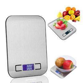 Balança De Cozinha Digital Inox Até 10kg Alimentos Portátil