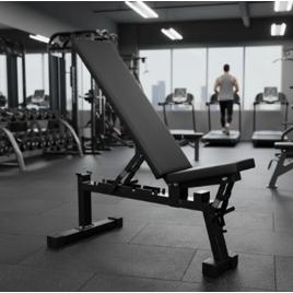 Banco Musculação Para Academia Regulável 120cm 300kg Fortshape Equipamentos Fitness