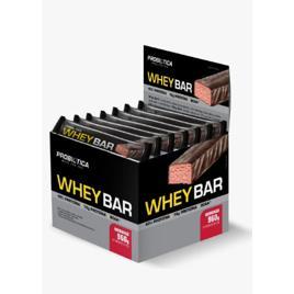 Barra de Proteína 24 Unidades Whey Bar Probiótica Morango Alto Proteico