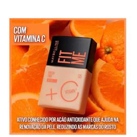 Base Líquida Protetor Solar FPS 50 com Vitamina C, Efeito Glow Natural, Controla Oleosidade e Uniformiza a Pele, Cor 05, Fit Me Fresh Tint Maybelline NY 30m