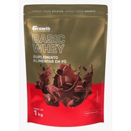 Basic Whey 1kg Growth Supplements Sabor Chocolate