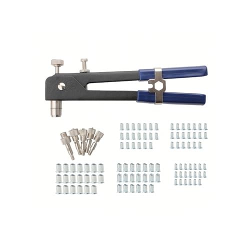 Kit de Rebitadeira Manual 106 Peças com Maleta de Transporte Inclusa