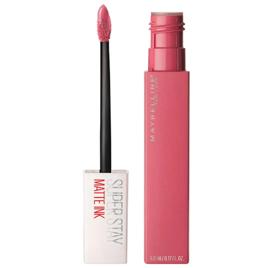 Batom Líquido Matte Longa Duração 16H Acabamento Matte Confortável Aplicador Preciso Cor 15 Lover Rosa Malva SuperStay Matte Ink Maybelline NY 5ml