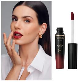 Batom Liquido Matte Tint 18 Horas De Fixação Eudora Glam Cor Bordô Intenso