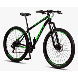 Bicicleta Aro 29 Aço Carbono Freios A Disco Suspensão 21 Vel