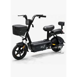 Bicicleta Elétrica Couro Marrom C/ Start Stop 50km Preta