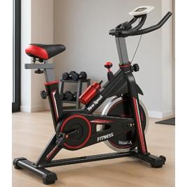 Bicicleta Spinning Mecânica New Speed Q50 Vermelha e Preta