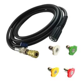 Bico Registro Engate Rápido 10mt Para Mangueira Karcher Hd585 K5 Cor Preto