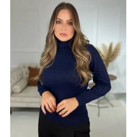 Blusa Cacharrel Feminina Lã Trico Tricot Gola Alta Atacado