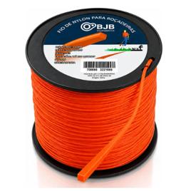 Bobina Fio Nylon Roçadeira 3mm Quadrado 2kg Resistente