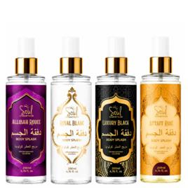 Body Splash Arabe C/4un 200ml Perfume Feminino de Luxo Alta Concentração