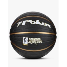 Bola Basquete N°7 Preto Dourado Resistente Rua Treino Jogo