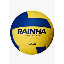 Bola De Volei Rainha 2.5 Quadra E Praia Cor Amarela E Azul