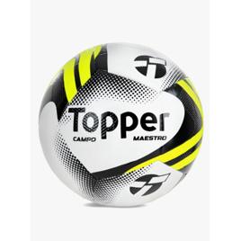 Bola Futebol Topper Campo Grama Natural Slick Maestro Amarelo