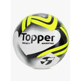 Bola Futebol Topper Society Grama Sintética Slick Maestro Amarelo