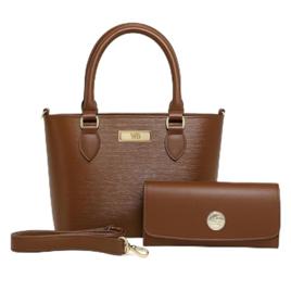 Bolsa Feminina Lorena Com Alça Removível (Marrom)