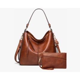Bolsa Grande Feminina Transversal Moderna Luxo Com Carteira