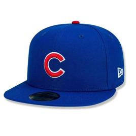 Boné New Era Mlb Chicago Cubs Fitted Aba Reta Fechado 59Fifty Masculino - Azul Royal