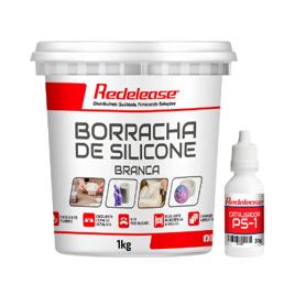 Borracha de Silicone Branca Alta Flexibilidade para Moldes com Catalisador 1,030 Kg