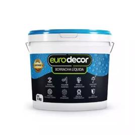 Borracha Líquida Manta Impermeável Premium Euro Decor 4KG Tinta Emborrachada Flexível (Branco Neve)