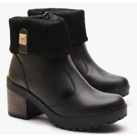 Bota Coturno Feminina Canelada Preta