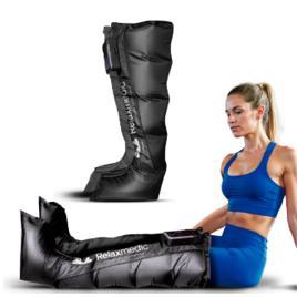 Bota De Compressão Pneumática F10 Pro Sem Fio Relaxmedic Cor Preto