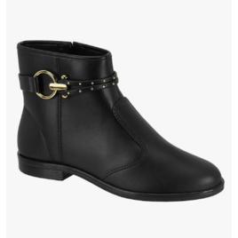 Bota Feminina Beira Rio Fecho Zíper Cano Curto