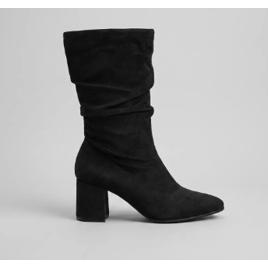 Bota Feminina Beira Rio Slouch Cano Médio Salto Bloco