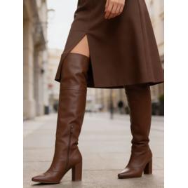 Bota Over 2 Em 1 Salto Alto Floter Cacau